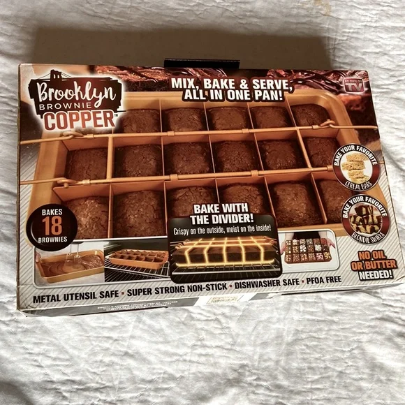 As Seen On TV Kitchen As Seen On Tv Brooklyn Brownie Copper 8 Brownies Poshmark